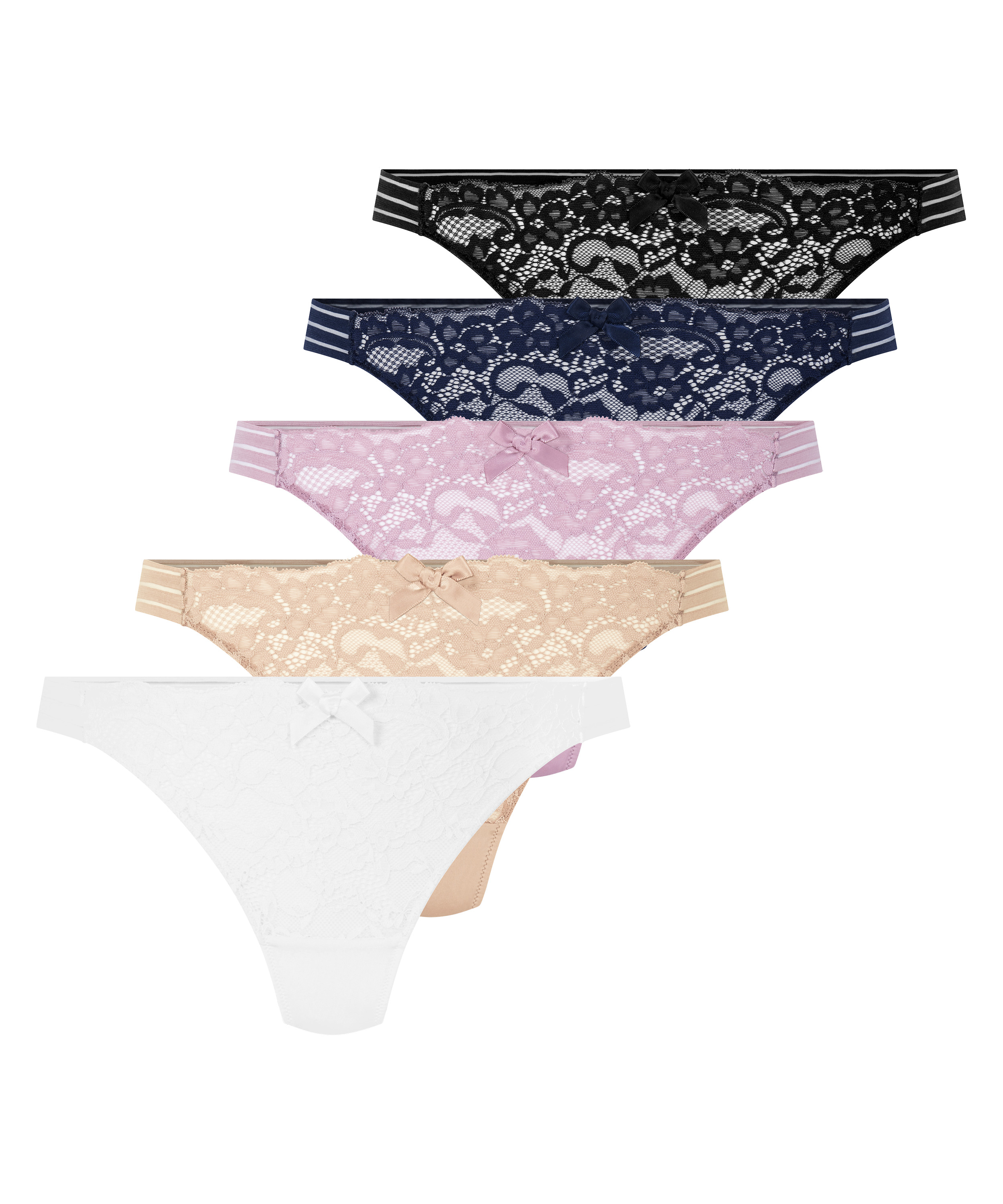 5-pack Sully string, Blauw, main