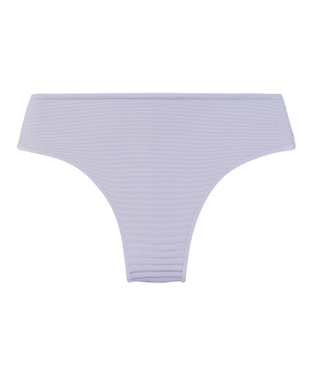 Slip brésilien invisible Stripe mesh, Pourpre