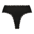 Slip br&eacute;silien V-shape Kyla, Noir