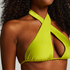 Haut de bikini triangle Luxe Multi Way, Vert