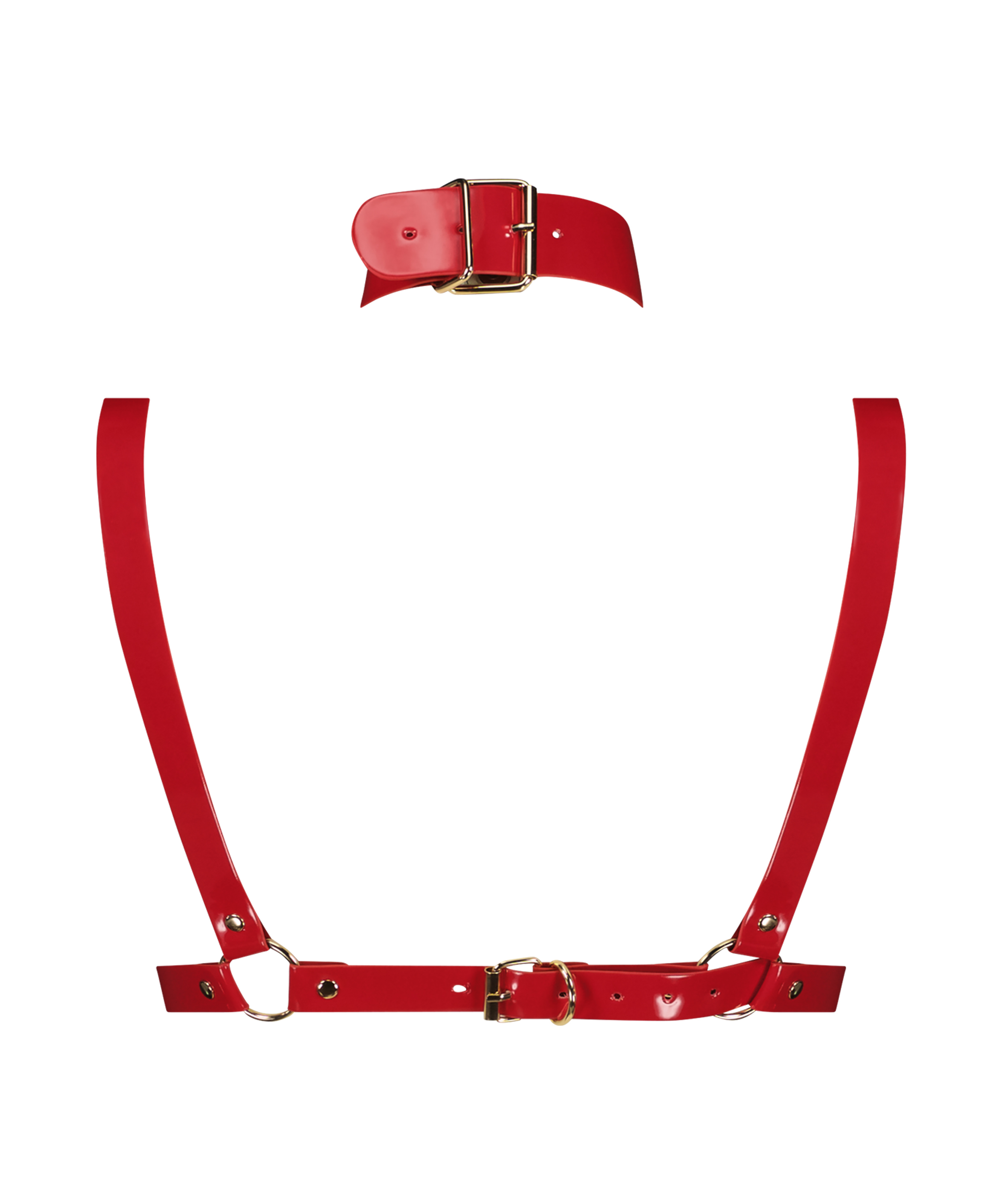 Private choker harnas, Rood, main