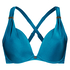 Voorgevormde beugel bikini top Sunset Dreams Cup E +, Blauw