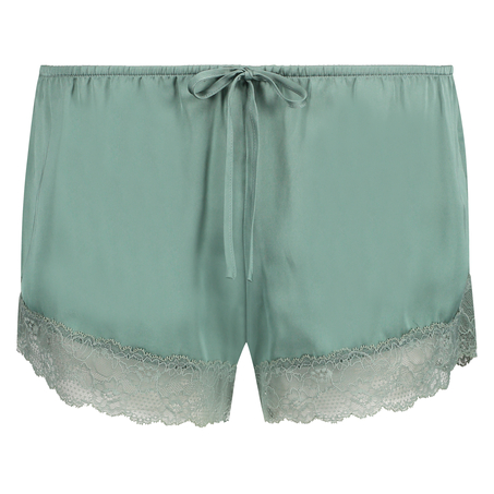 Pyjama short Satin, Groen