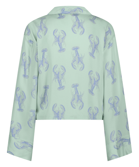 Jacket lange mouwen Satijn, Groen