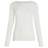 super soft Boothals shirt met Cashmere, Grijs