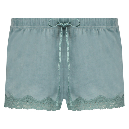 Short velours dentelle, Vert