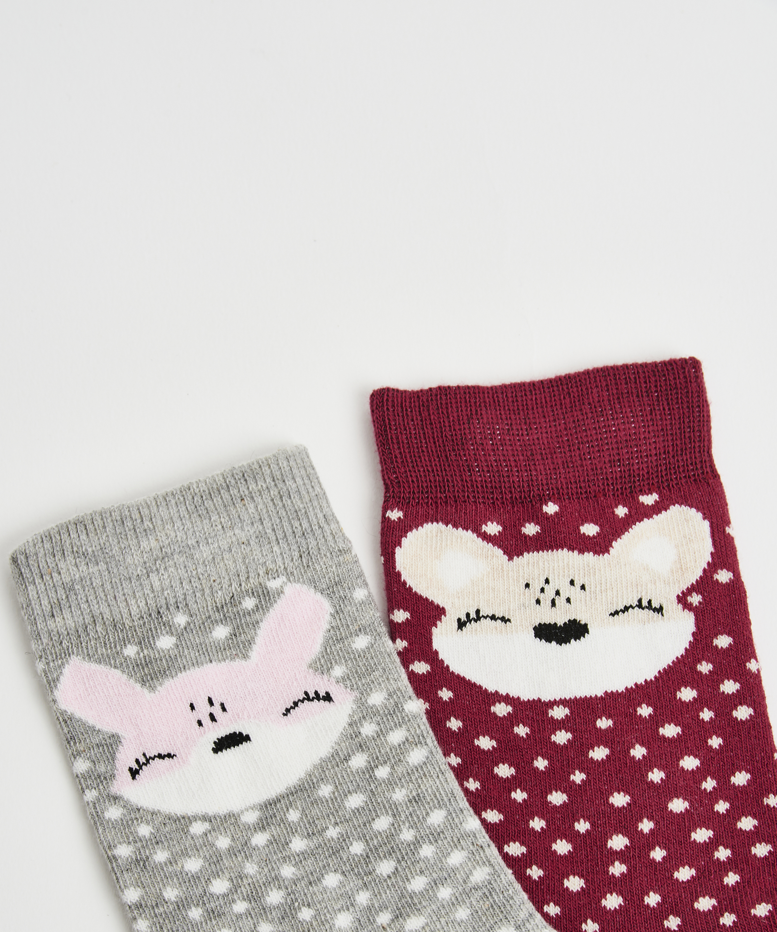 2 paar sokken, Grijs, main