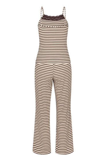 Hunkemöller Pyjama Set met Kant Bruin, foto 2
