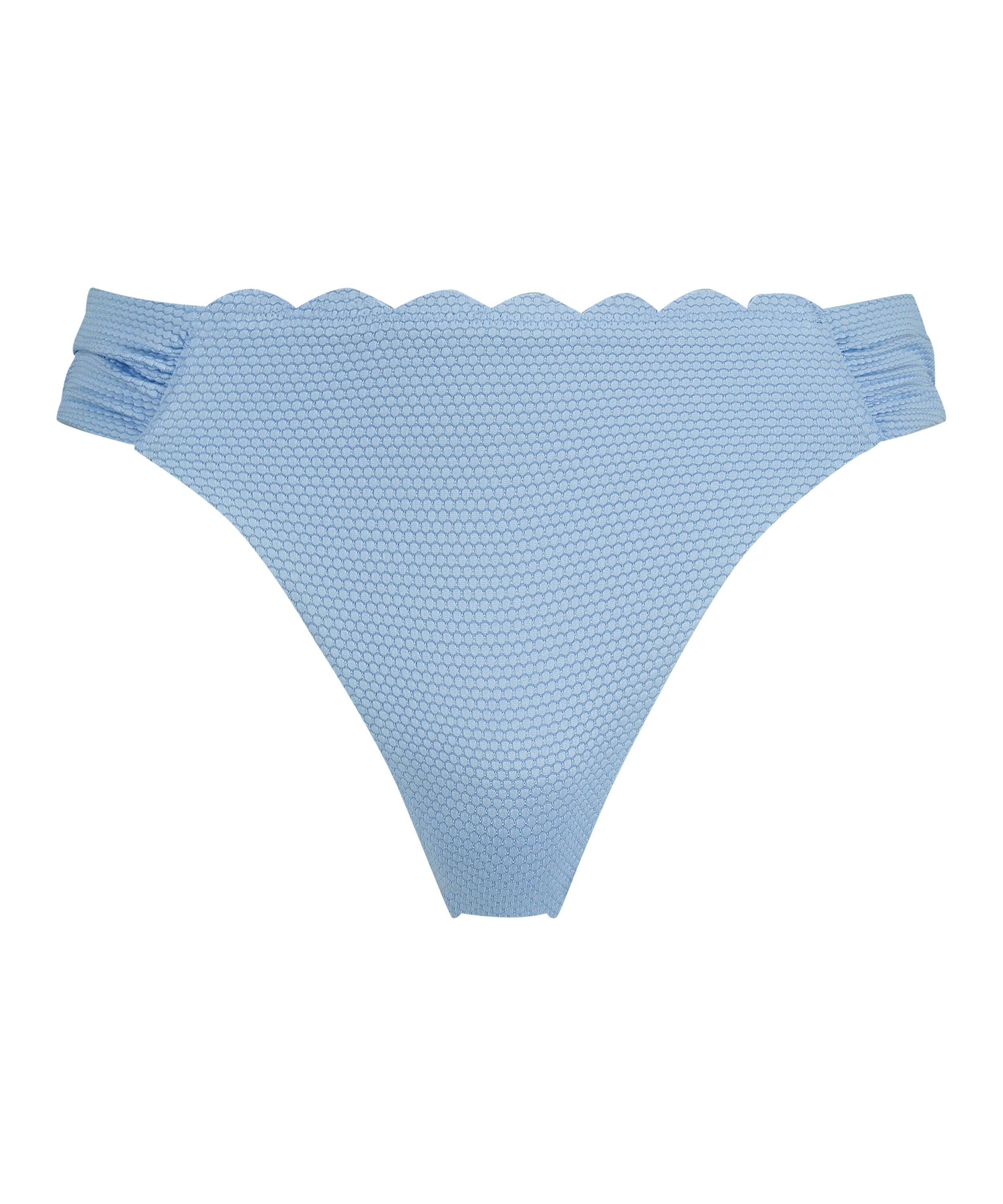 Slip de Bikini Rio Scallop, Bleu