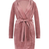 Peignoir court Velours, Pourpre