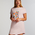 Nachthemd ronde hals, Roze