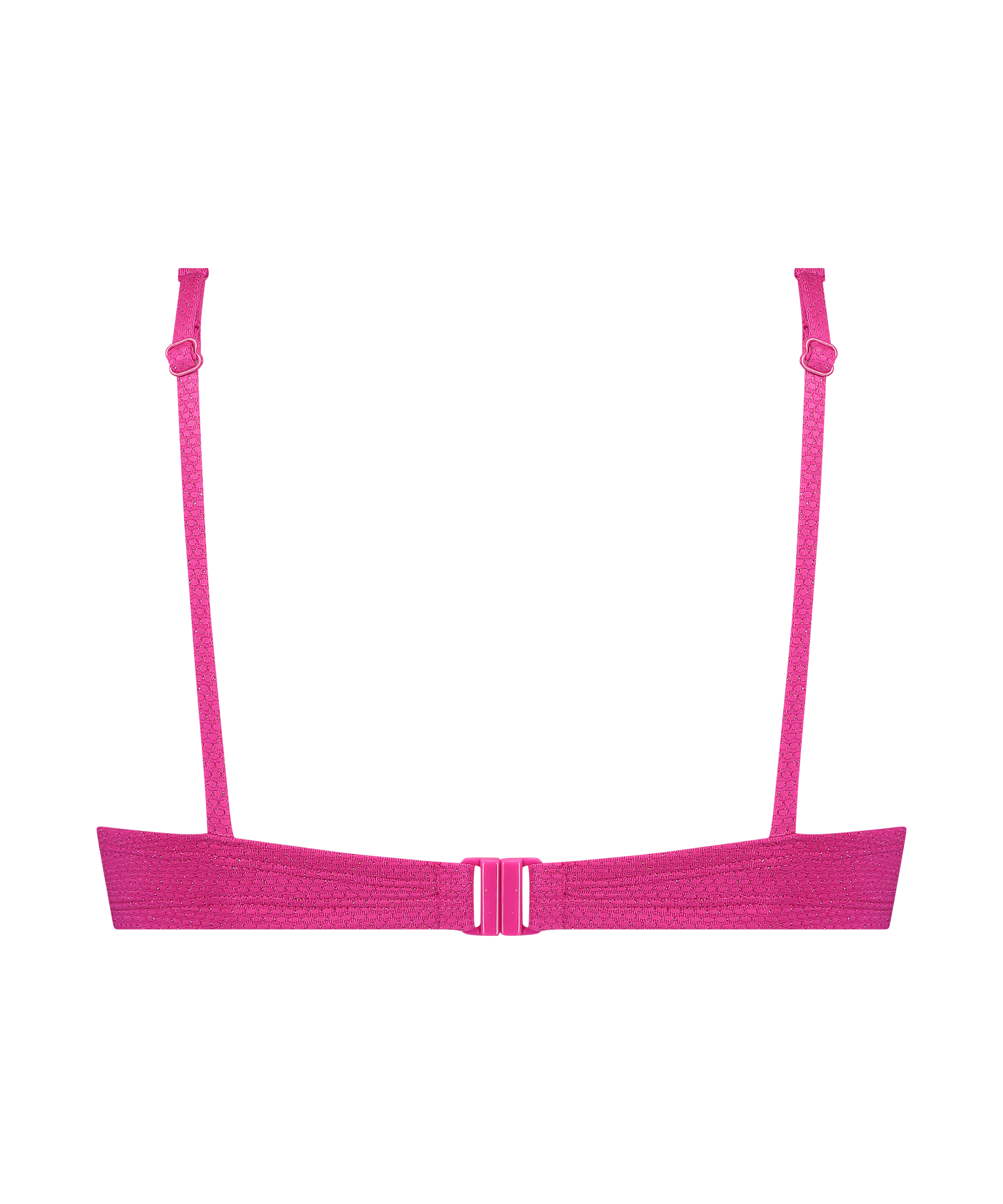 Haut de bikini Lurex Scallop, Rose, main