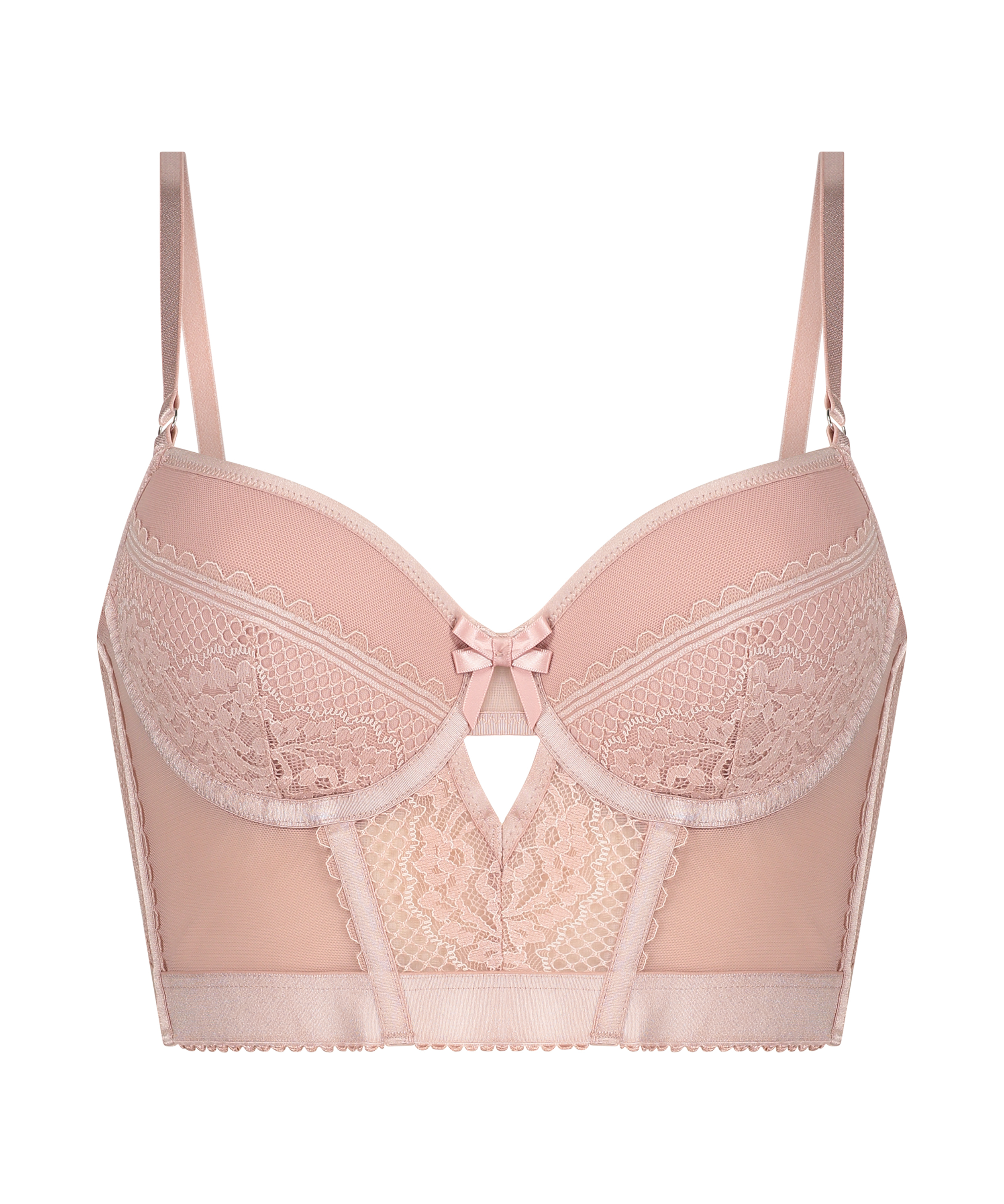 Voorgevormde longline beugel bh Malika, Roze, main