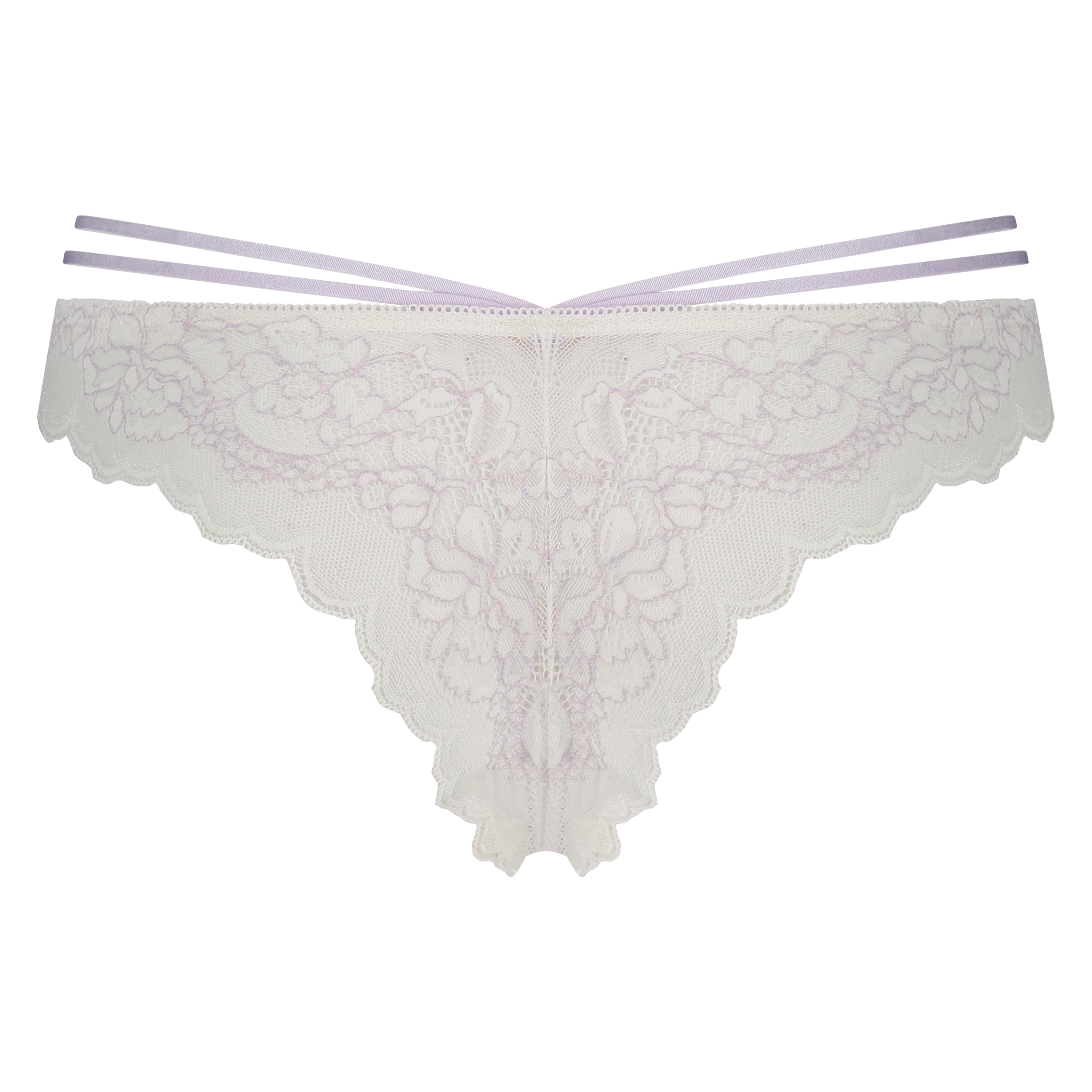 Slip br&eacute;silien Tabatha, Blanc, main