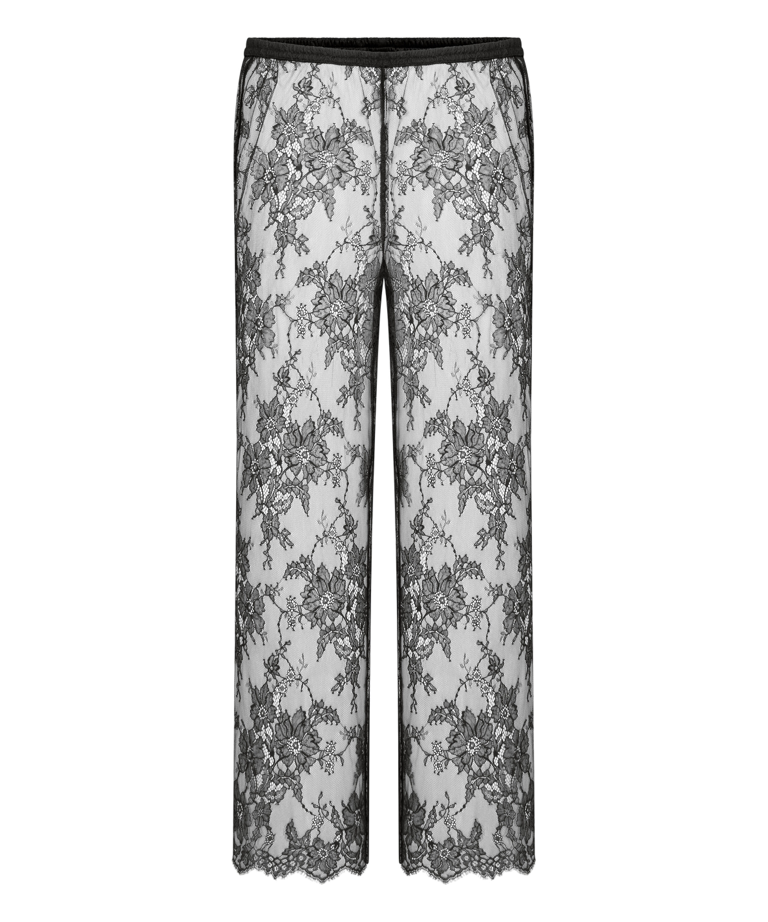 Pyjamabroek Cecilia, Zwart