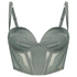 Voorgevormde longline beugel bh Nicole, Groen