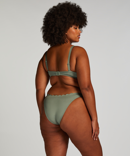 Voorgevormde beugel bikinitop Scallop Cup E +, Groen