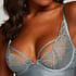 Niet-voorgevormde longline beugel bh Luna, Blauw