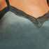 Cami top Velours Lace, Groen