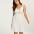 Slipdress Modal lace, Wit
