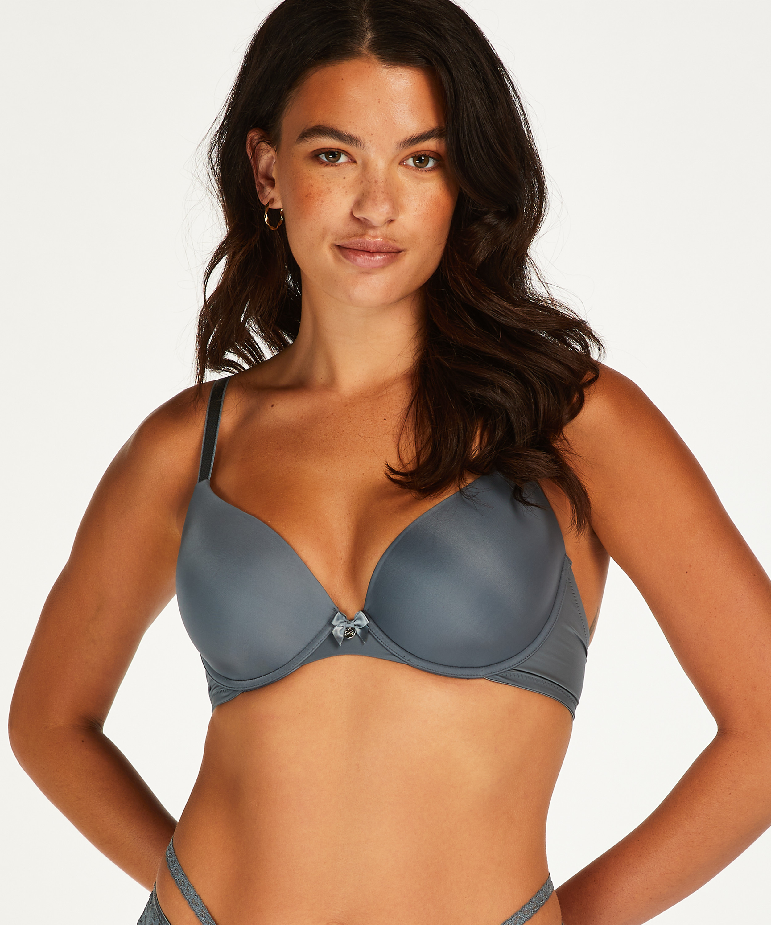 Soutien-gorge &agrave; armatures pr&eacute;form&eacute; Plunge, Bleu, main