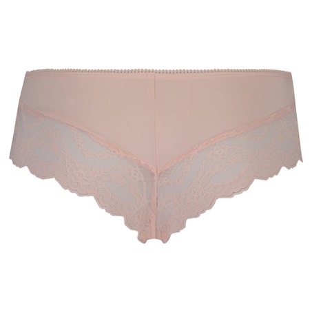 Brazilian ruched lacey, Roze