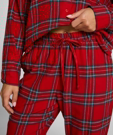 Pyjamabroek Flannel, Rood