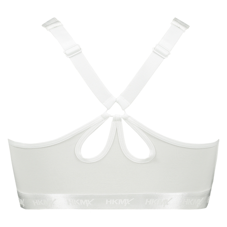 HKMX Soutien-gorge de sport The Pro Maintien niveau 3, Blanc