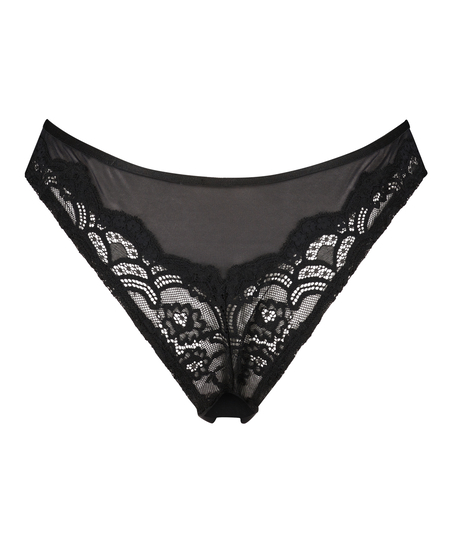 Hoog uitgesneden brazilian Arla, Zwart