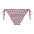 Bas de bikini à jambe haute Cali, Rose