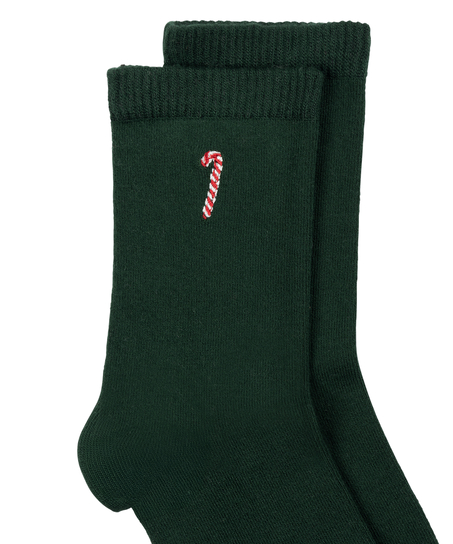 Chaussettes courtes en modal, Vert