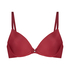Soutien-gorge &agrave; armatures pr&eacute;form&eacute; Plunge, Rouge