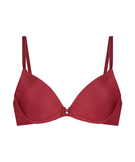 Soutien-gorge &agrave; armatures pr&eacute;form&eacute; Plunge, Rouge