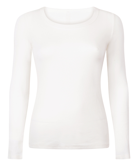 Top de pyjama Coton, Blanc