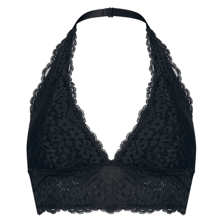 Voorgevormde halter bralette Marina, Zwart