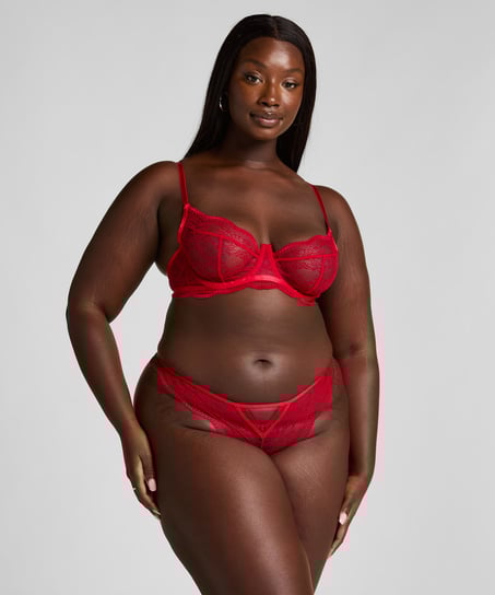 Soutien-gorge non-rembourré à armatures Isabelle, Rouge