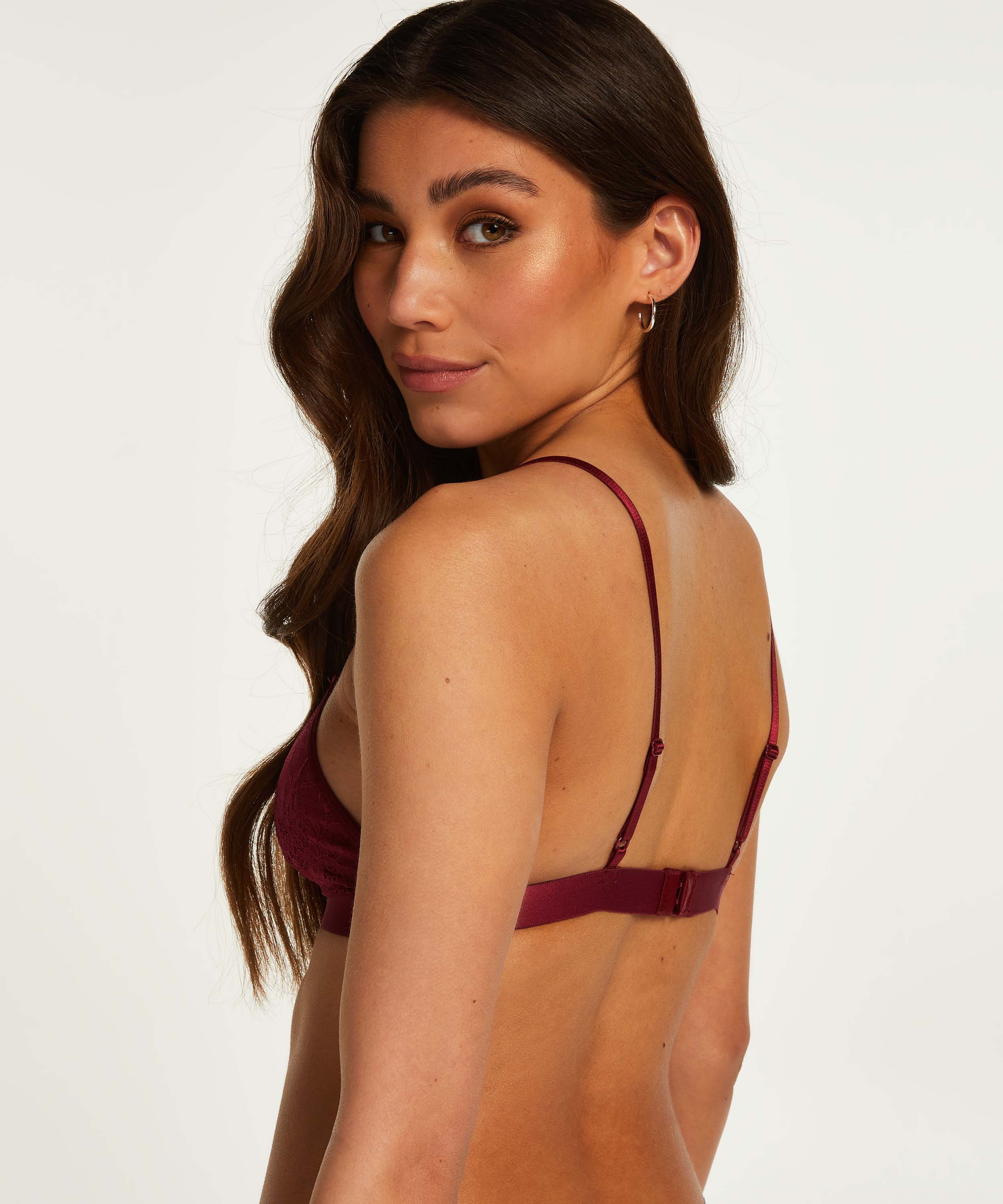 Bralette Corby, Rouge, main