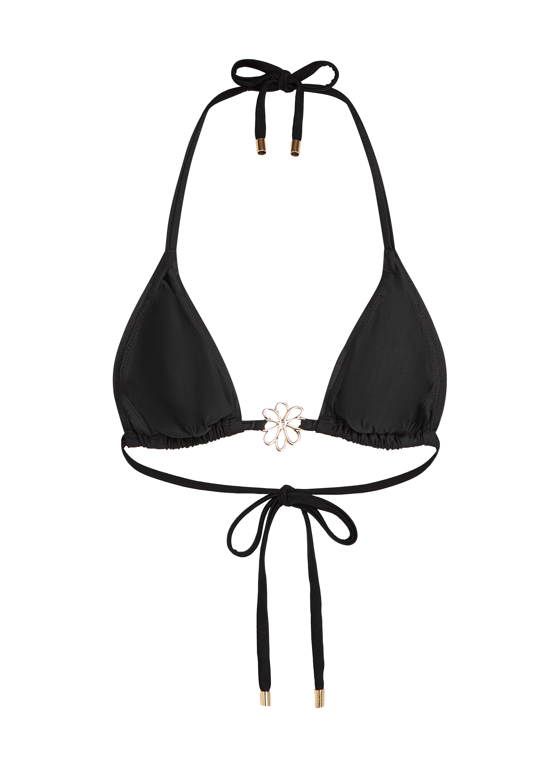 Haut de bikini triangle Yucatan, Noir, main