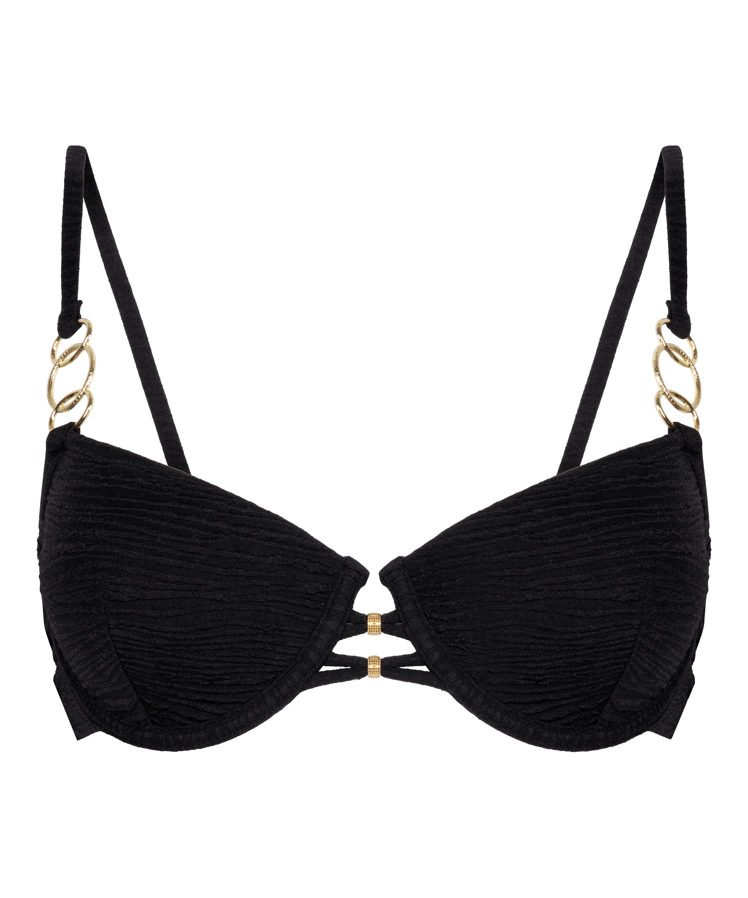 Voorgevormde bikini top Bahamas, Zwart, main