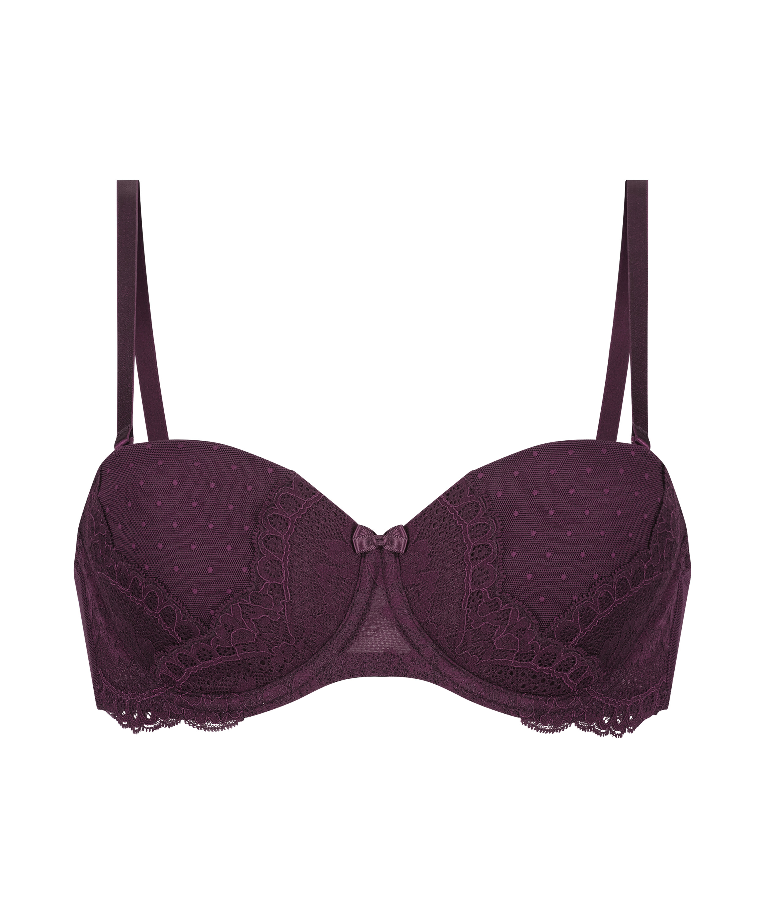 Soutien-gorge sans bretelles avec armatures pr&eacute;form&eacute; Tracey, Pourpre, main