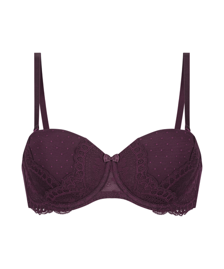 Soutien-gorge sans bretelles avec armatures pr&eacute;form&eacute; Tracey, Pourpre