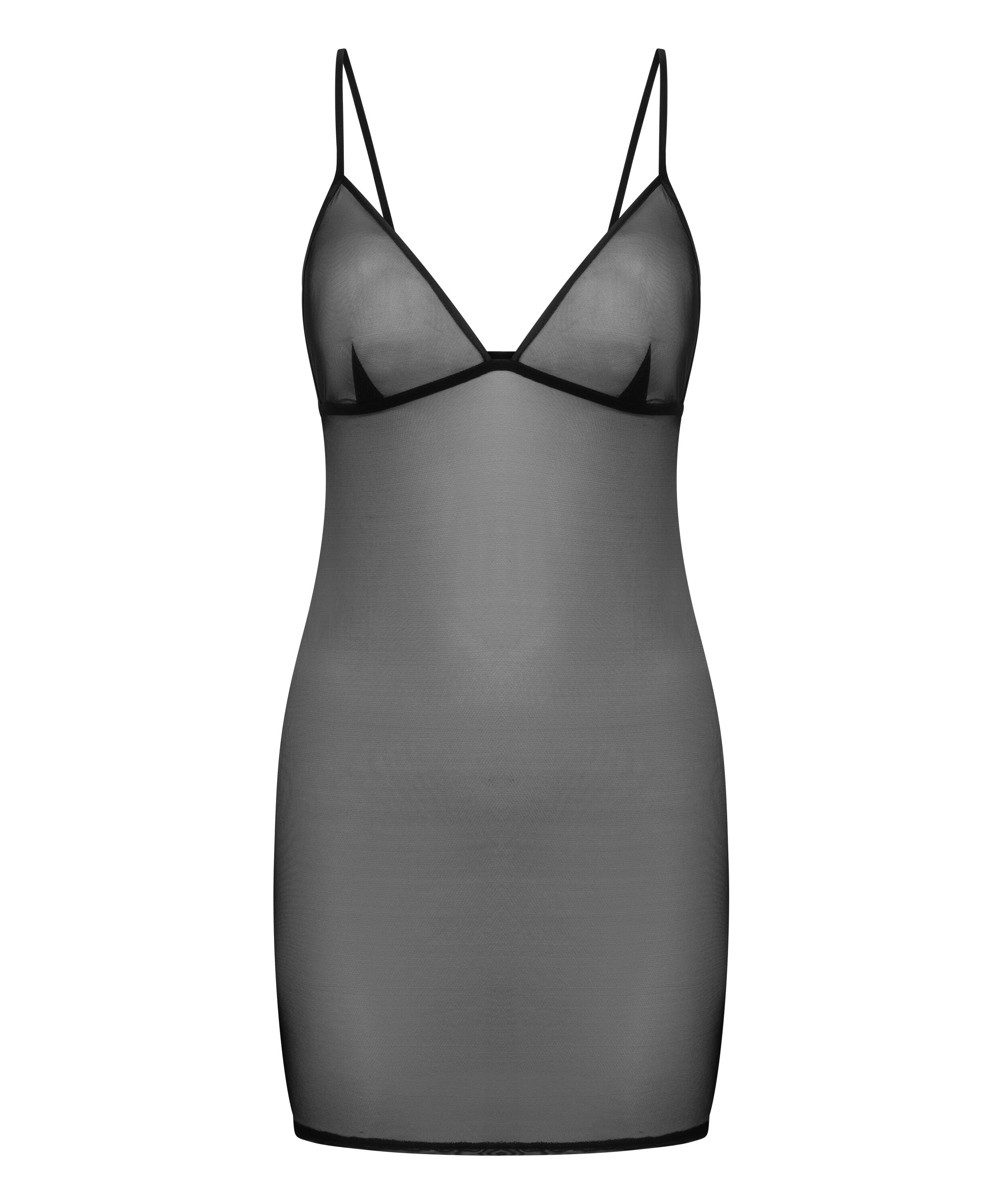 Marie slipdress, Zwart