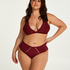 Slip brésilien Yvenne Curvy, Rouge
