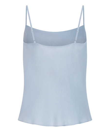 Minimal satijnen cami, Blauw