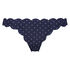 Laag rio bikinibroekje Scallop Bloom, Blauw