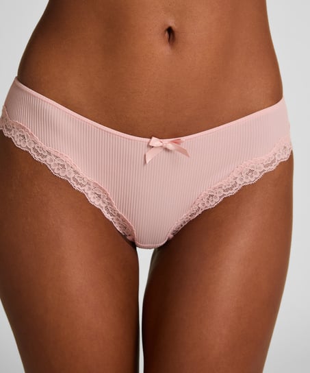 Slip br&eacute;silien Lola, Rose