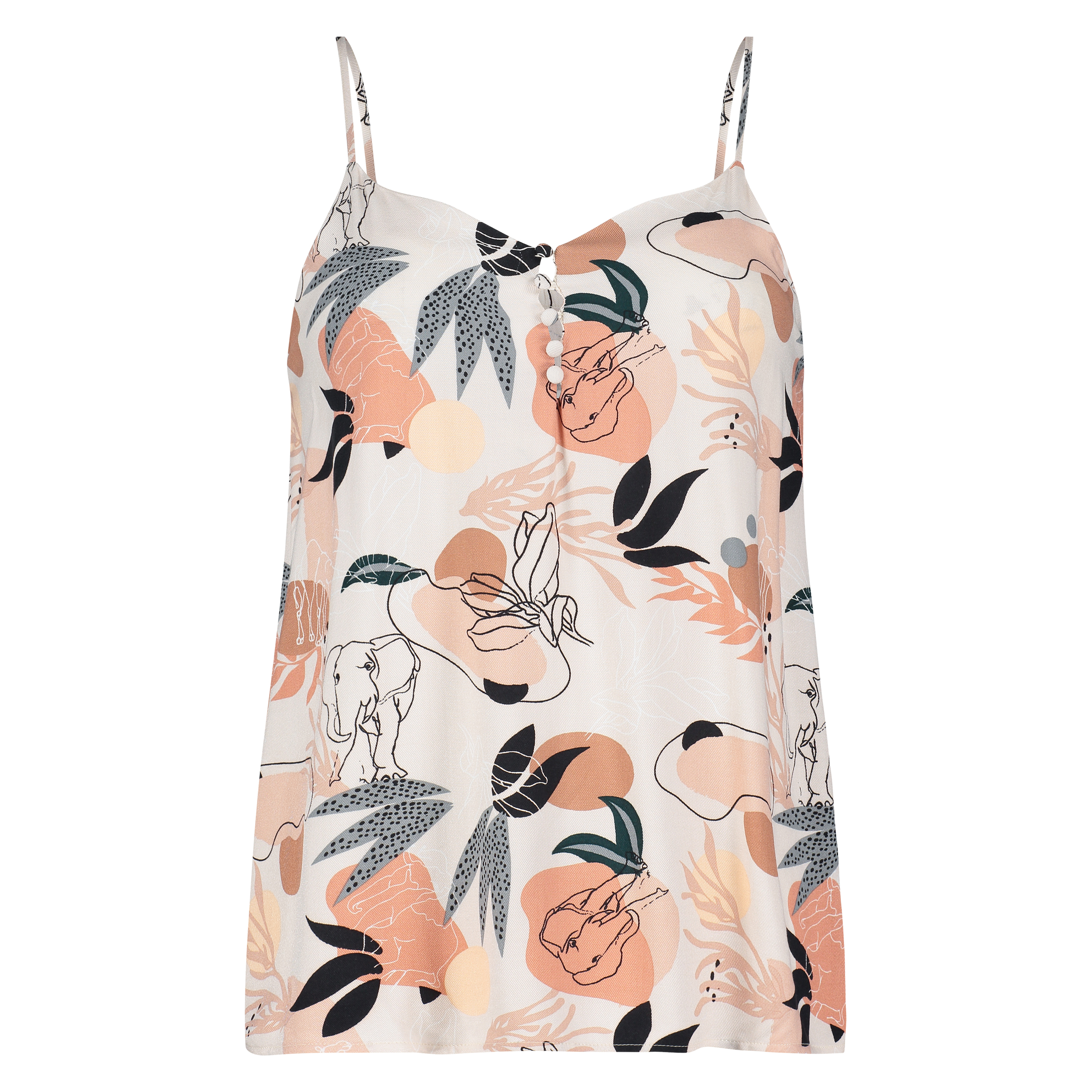 Camisole Tiss&eacute;e, Rose, main