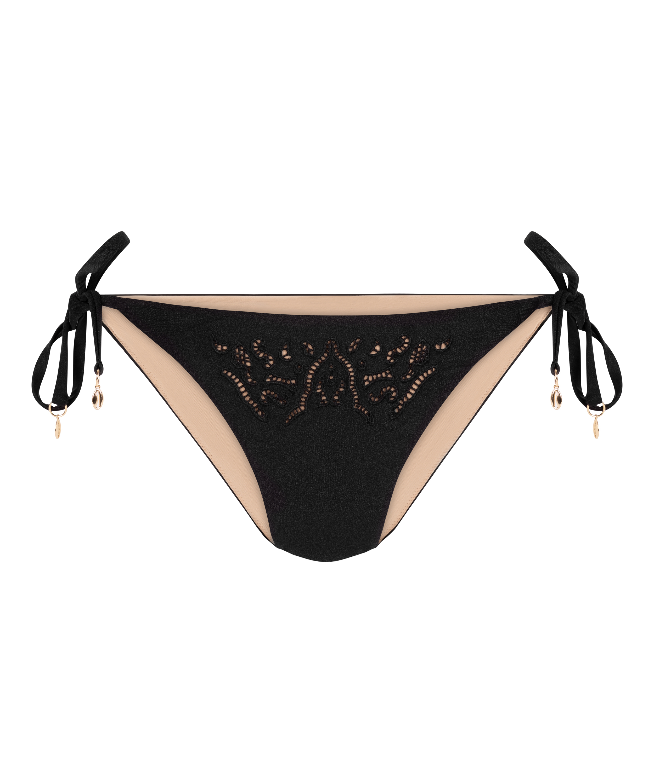 Bas de bikini Boho Cheeky, Noir, main