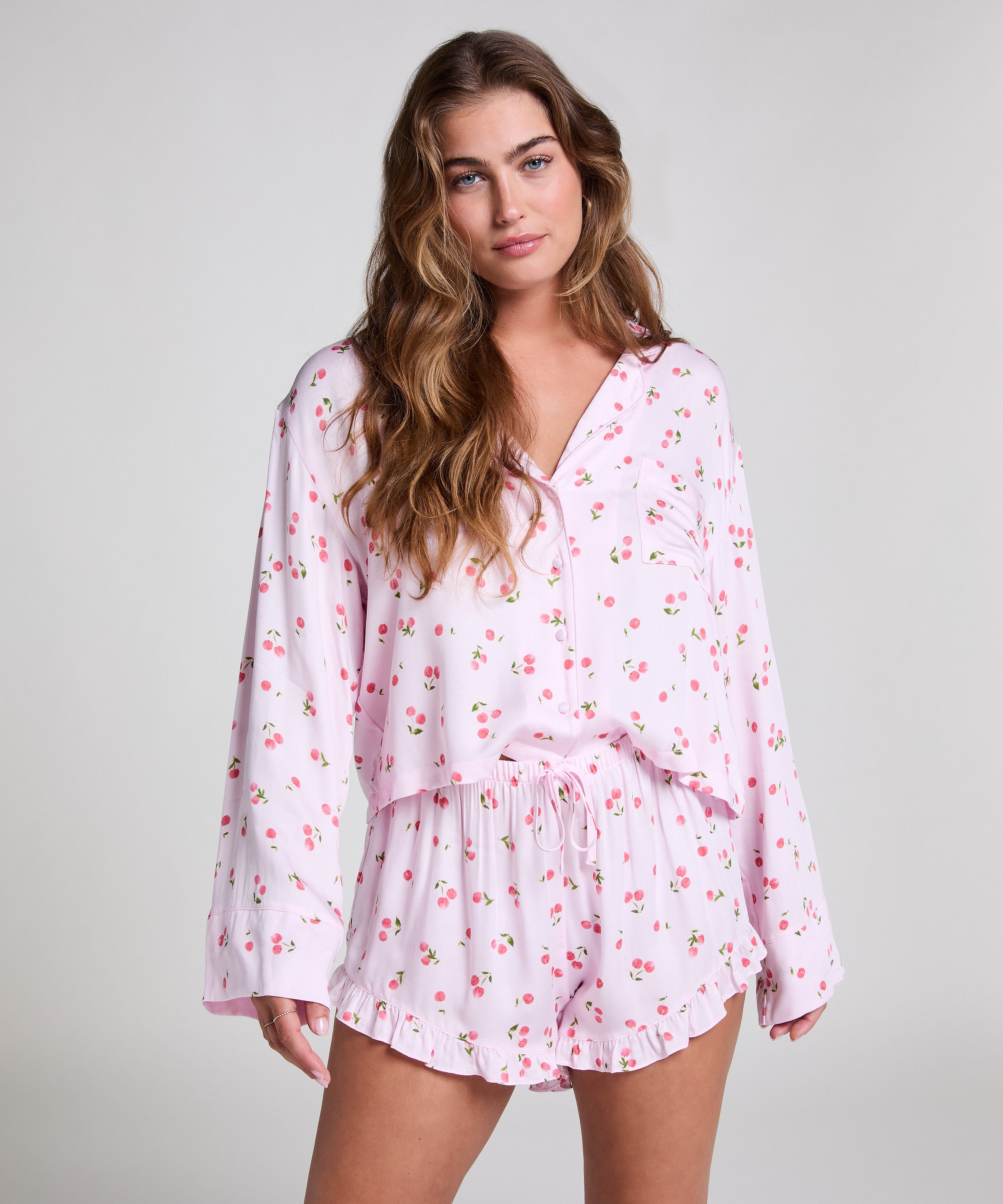 Pyjama shorts, Roze, main