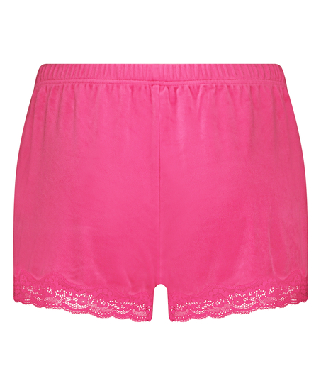 Short Velours Kant, Roze